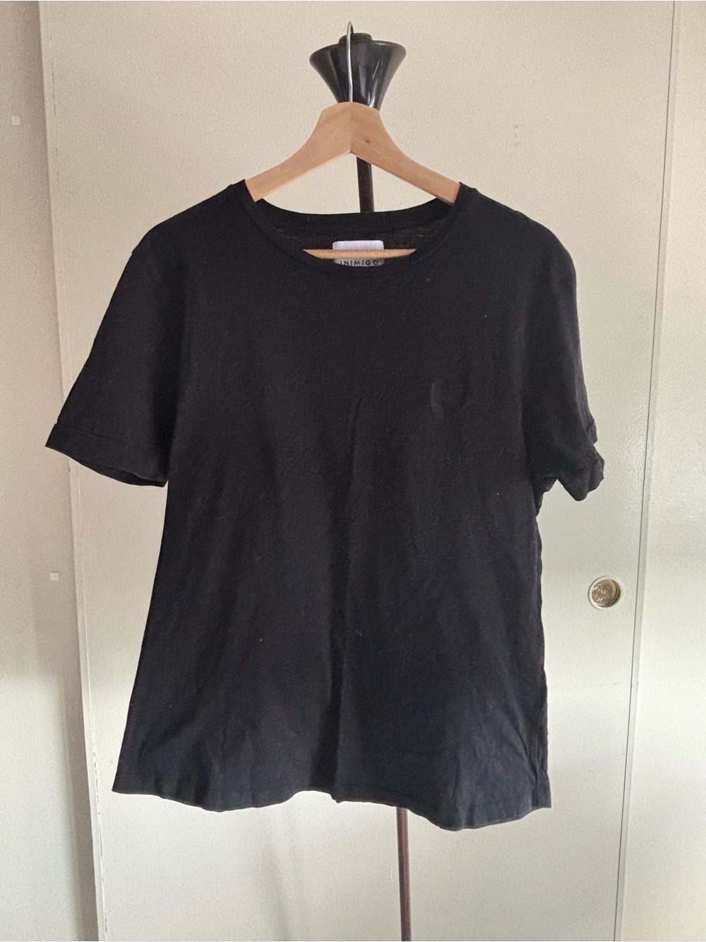 Men's Black Short Sleeve Crewneck T-Shirt